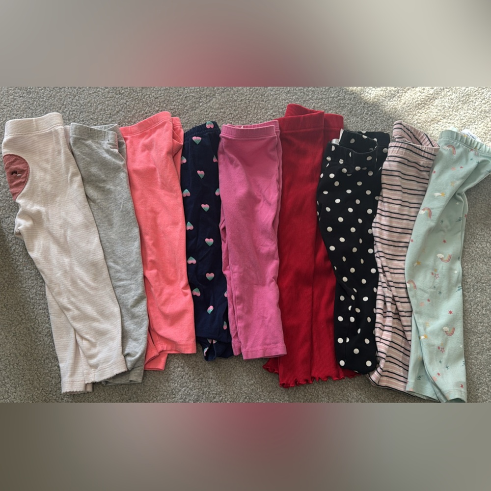 18-24 Months Girls Colorful Assorted Leggings Set